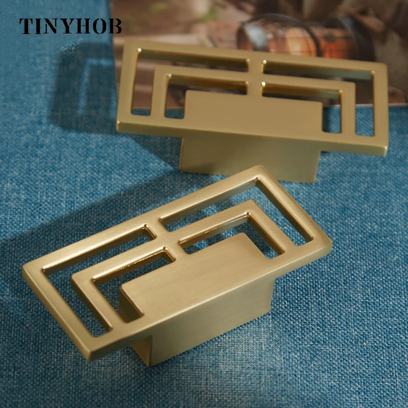 Gold Antique Furniture Handle  Cabinet Knobs and Handles Wardrobe Cupboard Drawer Kitchen Pull Knob Furniture