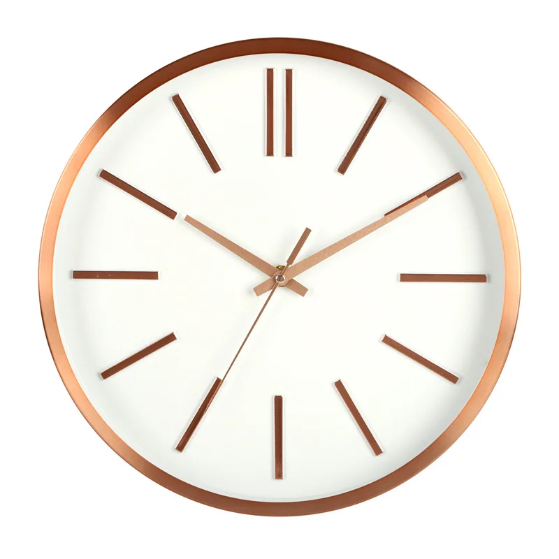 

Minimalist Fashion Wall Clocks Silent Living Room Digital Table Wall Clocks Public Place Metal Home Decor Horloge Murale MHBGZ