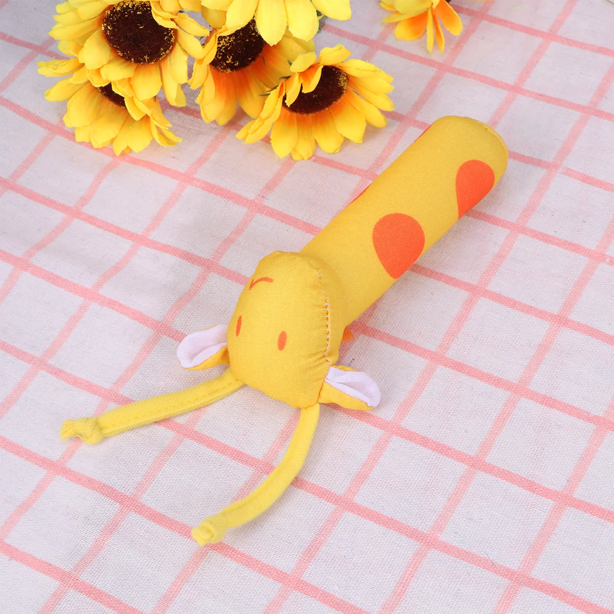 Cartoon Stuffed Animal Toys Baby Hand Rattle Toys for Newborn Toddlers (Giraffe) Stuffed Hand Rattle
