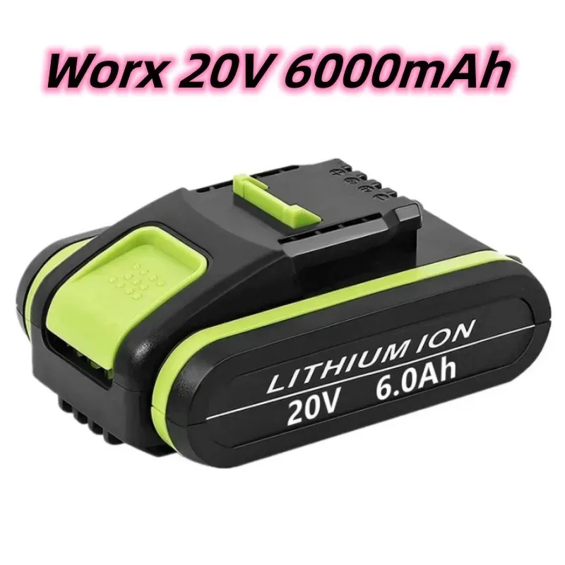 

Worx 20V 6000mAh Lithium Ion Battery WA3551 WA3553 WA3551 WA3556 WA3572 WA3641 WA3553.for AllPower Tools of Worx