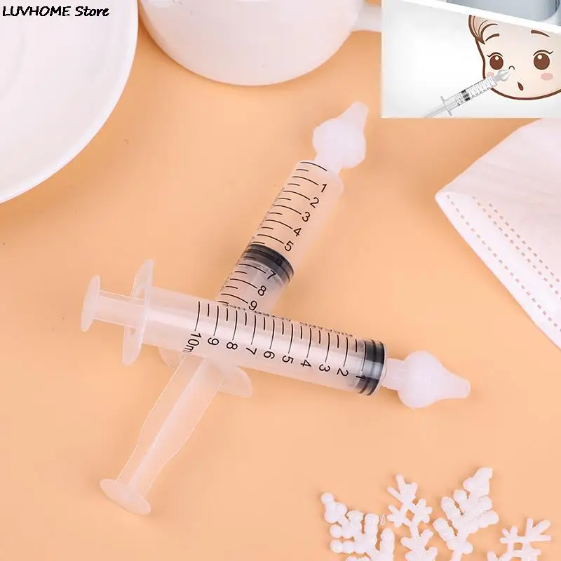 2pcs 10ml Baby Care Nose Cleaner Needle Tube Infant Clean Rhinitis Nasal Washer Tools