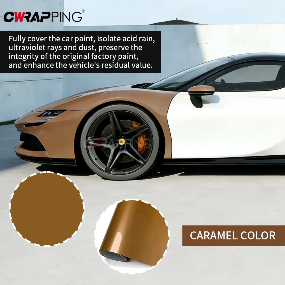 

Adhesive Vinyl Wrap Car Wrapping Film PET Glossy Film Vinyl Paper for Car Tuning Stickers Auto Outdoor Accessories Body Covering
