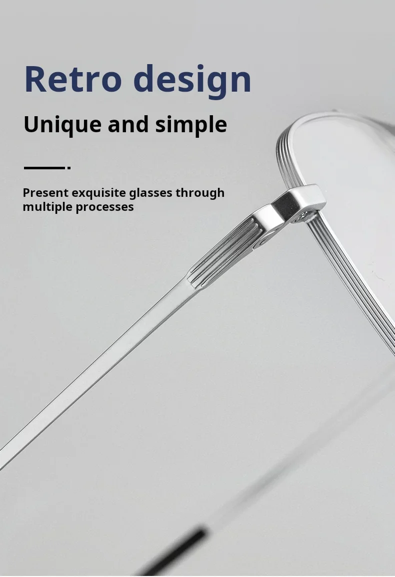 OLLYMURS خفيفة الطيار الرجال النظارات موضة ريترو التيتانيوم شعاع مزدوج البصرية وصفة طبية النظارات إطارات النساء T830T