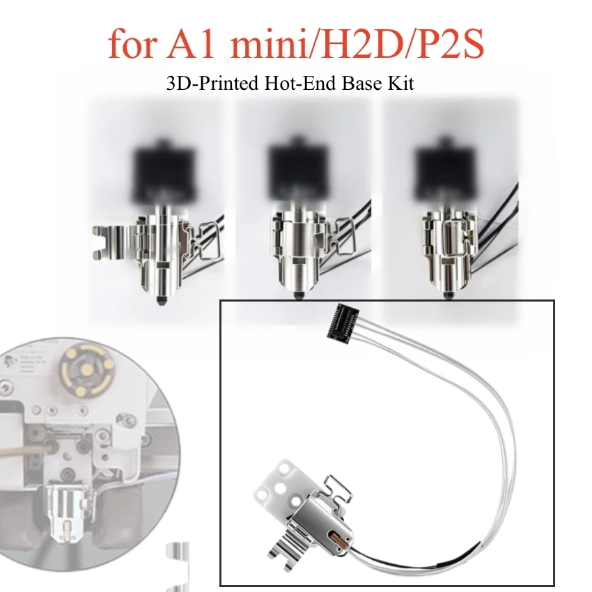 Hot-end Install Heating Assembly for A1 mini/H2D/P2S Ceramic Zirconia Heating Assembly Hot-end Base Kit 3D-Printed Accessories