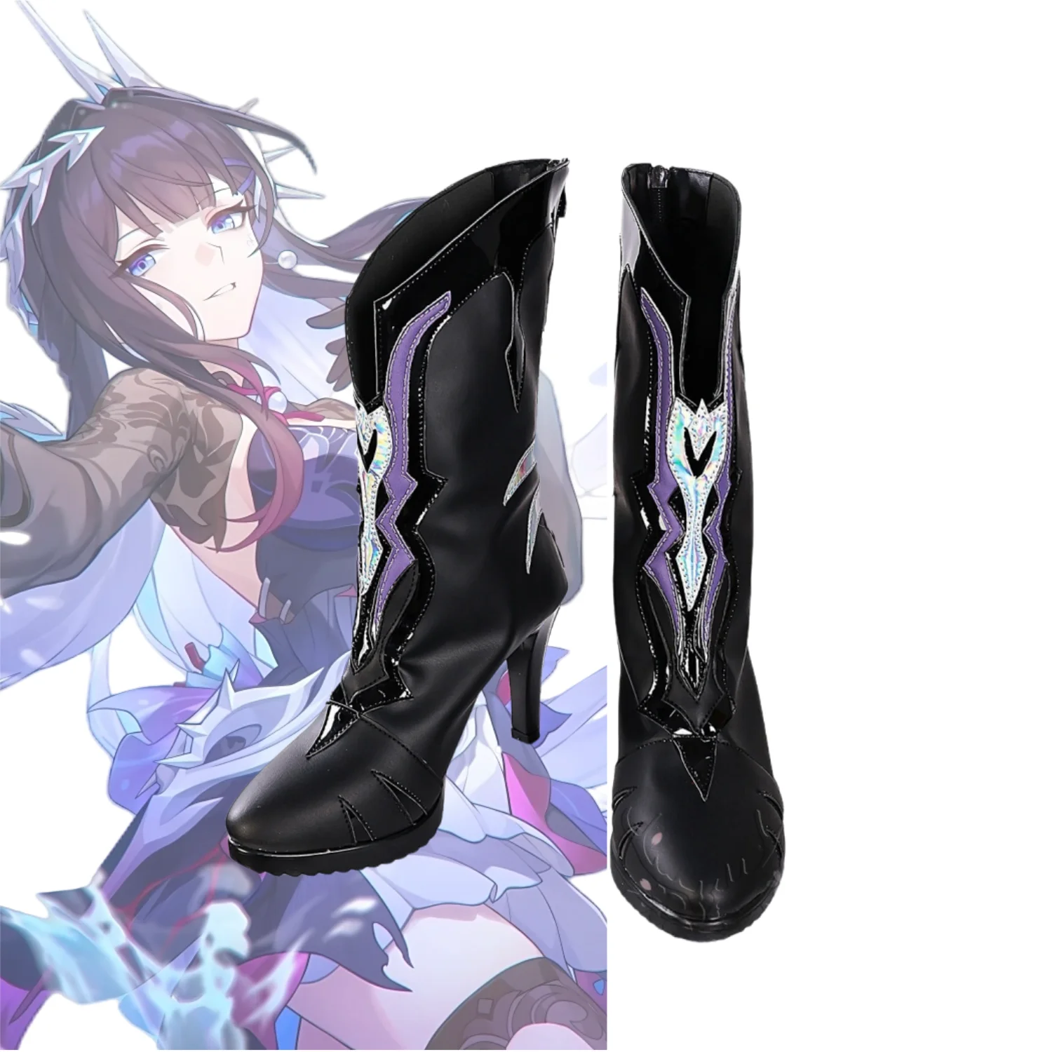 Honkai Star Rail Hysilens Cosplay Jogo Sapatos Anime Acessórios Adereços Trajes de Halloween para Homem Mulher Sapato
