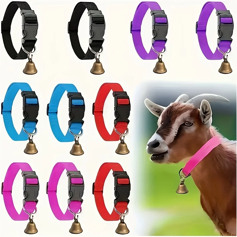 

Регулируемые козьи ошейники с колокольчиками — прочные железные фермерские аксессуары для быстрого обнаружения овец и предотвращения потери