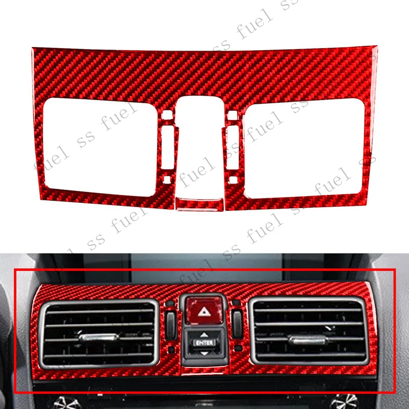 S+ Red Center Console Air Vent Outlet Cover Trim For Subaru WRX STI 2016-2021