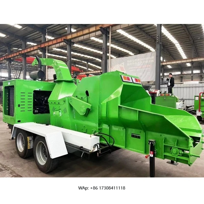 

Chipper 100hp Mulcher Forestry Electric Hydraulic Wooden Chopping Machine Breaker Machine Tree Stump Grinder