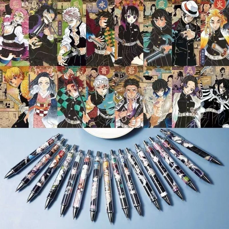 

Kamado Tanjirou Kamado Nezuko Hashibira Inosuke Popular Anime Peripherals Click Gel Pen School Supplies Aesthetic Stationery