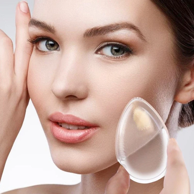 부드러운 실리콘 젤 파우더 퍼프 스펀지, 화장품 페이스 파운데이션 비비크림용, 파우더 흡수 없음, 화장품 퍼프 메이크업 도구