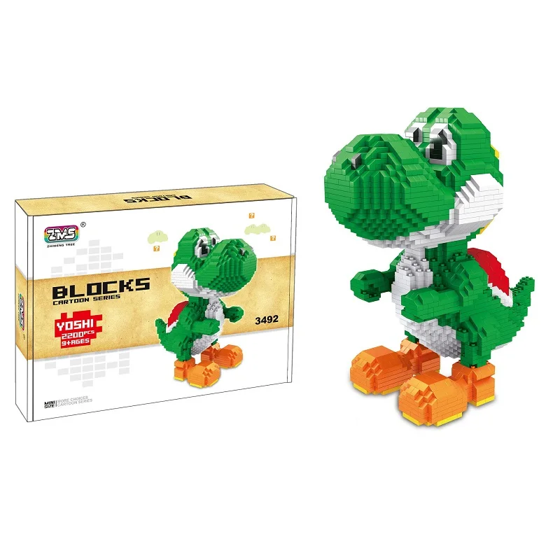 ZMS Magic Blocks Yoshe Blocks Marie bowwser blocks Anime DIY Building Toys Juguetes Auction Figures Kids Gifts