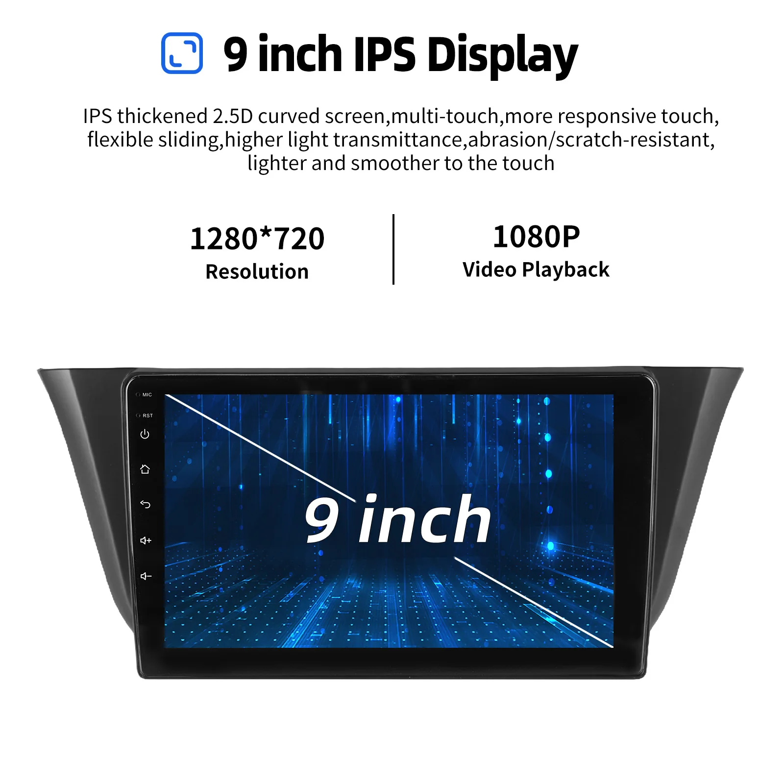 MOPECT 9" Android 15 4+64G voor Iveco Daily 2014-2021 WiFi CarPlay GPS Navigatie Head Unit Bluetooth AM/FM Touchscreen+DAB+DVR&Camera - afbeelding 2