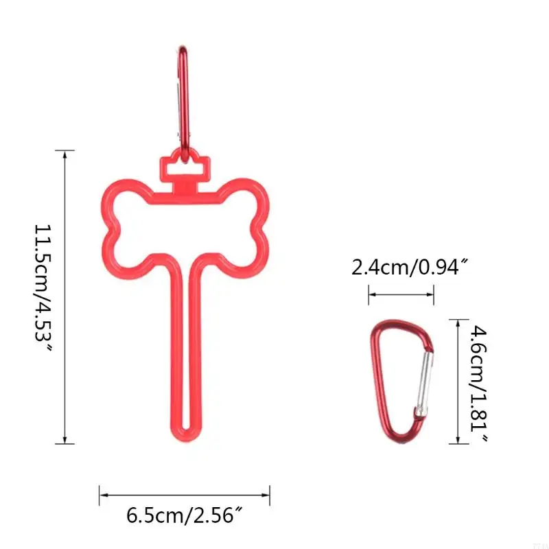 77JA Tay chó miễn phí Poop Túi đựng túi chất thải cho clip vận chuyển cho dây xích dễ sử dụng túi dây xích chó cho người vận đi