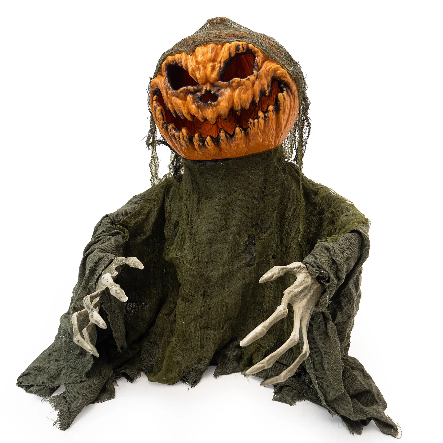 

Half-body ghost pumpkin man ornament haunted house secret room electric induction luminous decorative props