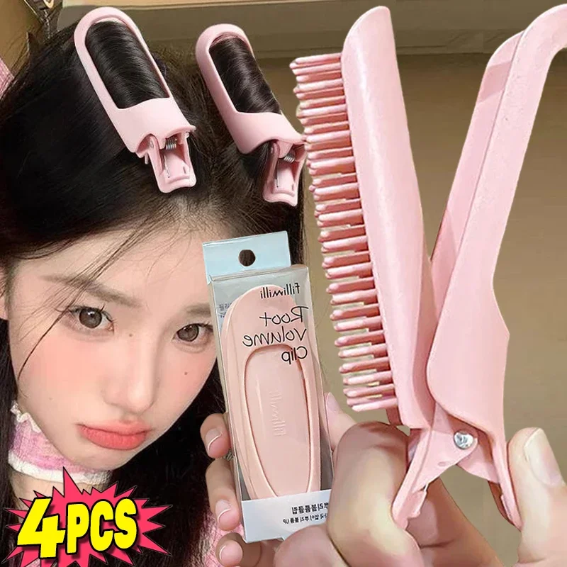 Fashion Fluffy Hairpin Curling Bangs Clips Hair Roots Volumizing Hair Clips Women Curling Fixed Shape Clips Volume Hair Roller