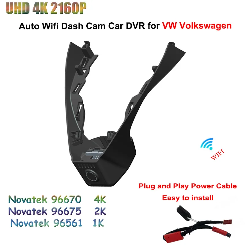 

UHD 2160P 4K Car DVR Dash Cam For VW Volkswagen Tharu XR 2024 High quality Dedicated Video Recorder 2K WIFI Driving Recorder