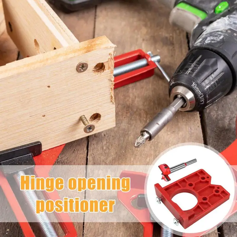 

Cabinet Door Jig Hinge Drilling Jig Hole Guide 35mm Multi-purpose Woodworking Tools High Precision Punch Locator For Kitchen