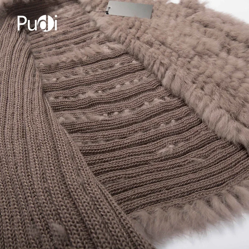 VKR004 Los nuevos chalecos de invierno de punto Real para mujer, chal de piel de conejo, capa, estola, Poncho envolvente