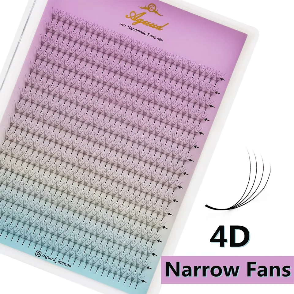 AGUUD XL Tray 480 Fächer Super Schmale Fächerwimpern mit Dünner Spitze Vorgefertigte Wimpernfächer 4D 5D 6D 7D 8D Russische Volumen-Wimpernverlängerung Make-up – Detail 13