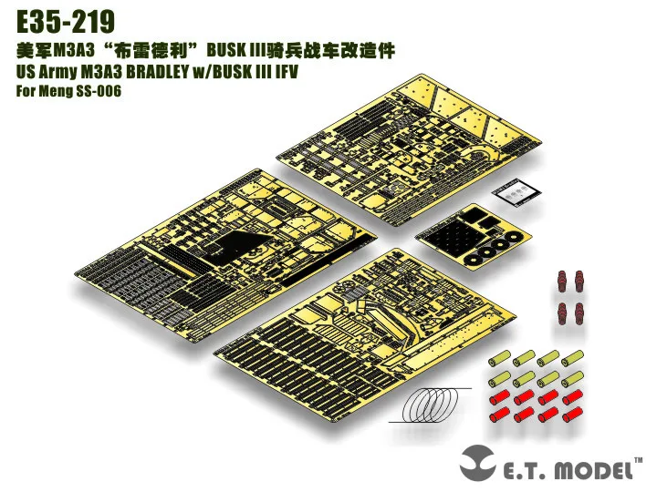 

ET Model 1/35 E35-219 US Army M3A3 BRADLEY w/BUSK III IFV For Meng SS-006