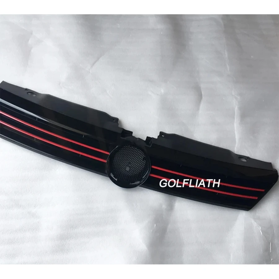 

Racing Style Red Stripe ABS Front Upper Center Grille Honeycomb Mesh Grill For VW Jetta MK6 2012-2014 Car Styling Accessory