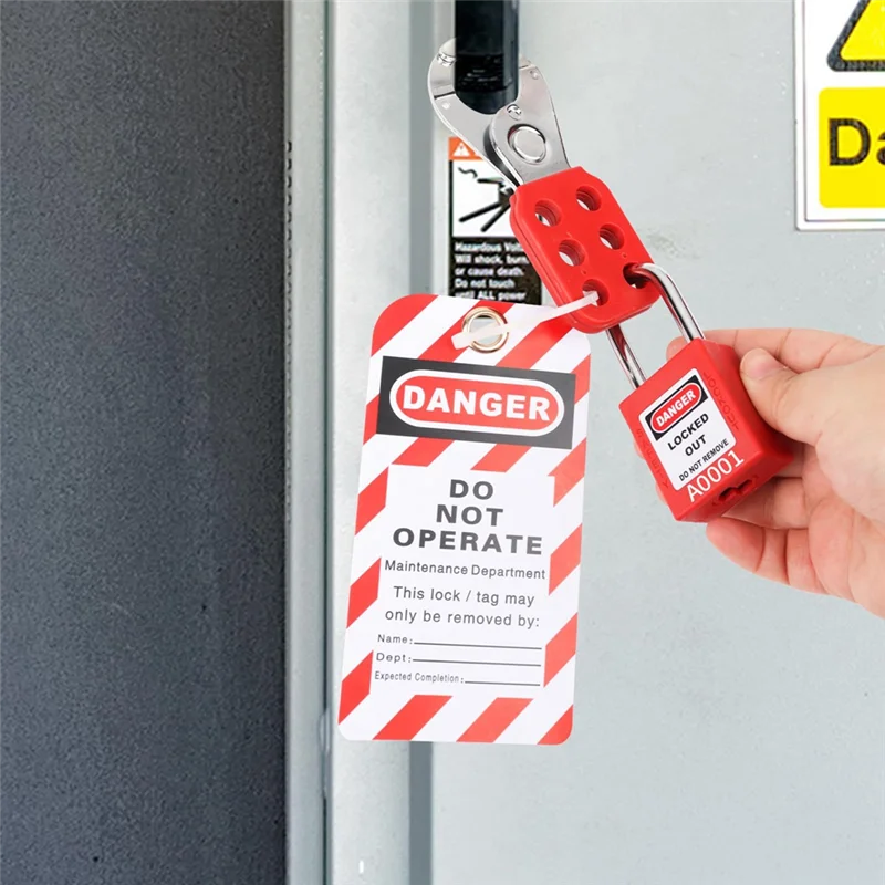 AAAEL-Lock Out Tag Out Kits Electrical,57 Lockout Tagout Kit With Breaker Hasps Tag Padlock Plug Lockout For OSHA-Loto Kit
