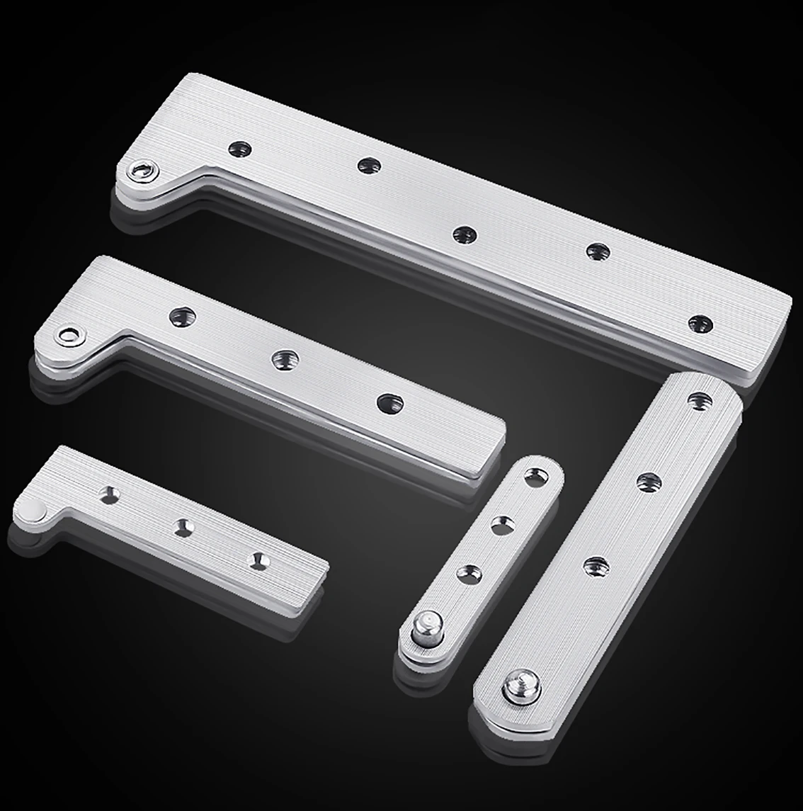 1Pcs 65/100/150mm Thicken Stainless Steel Chicken Mouth Hinge 360 Degree Rotating Door Pivot Hinges Hardware Accessories