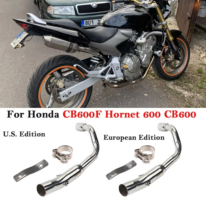 ホンダcb600fホーネット600-cb600-eu-us版オートバイ排気システムエスケープミドルリンクパイプ接続51mmマフラー用スリップオン