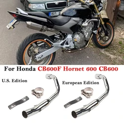 Slip On For Honda CB600F Hornet 600 CB600 EU US Edition Motorcycle Exhaust System Escape Middle Link Pipe Connect 51mm Muffler