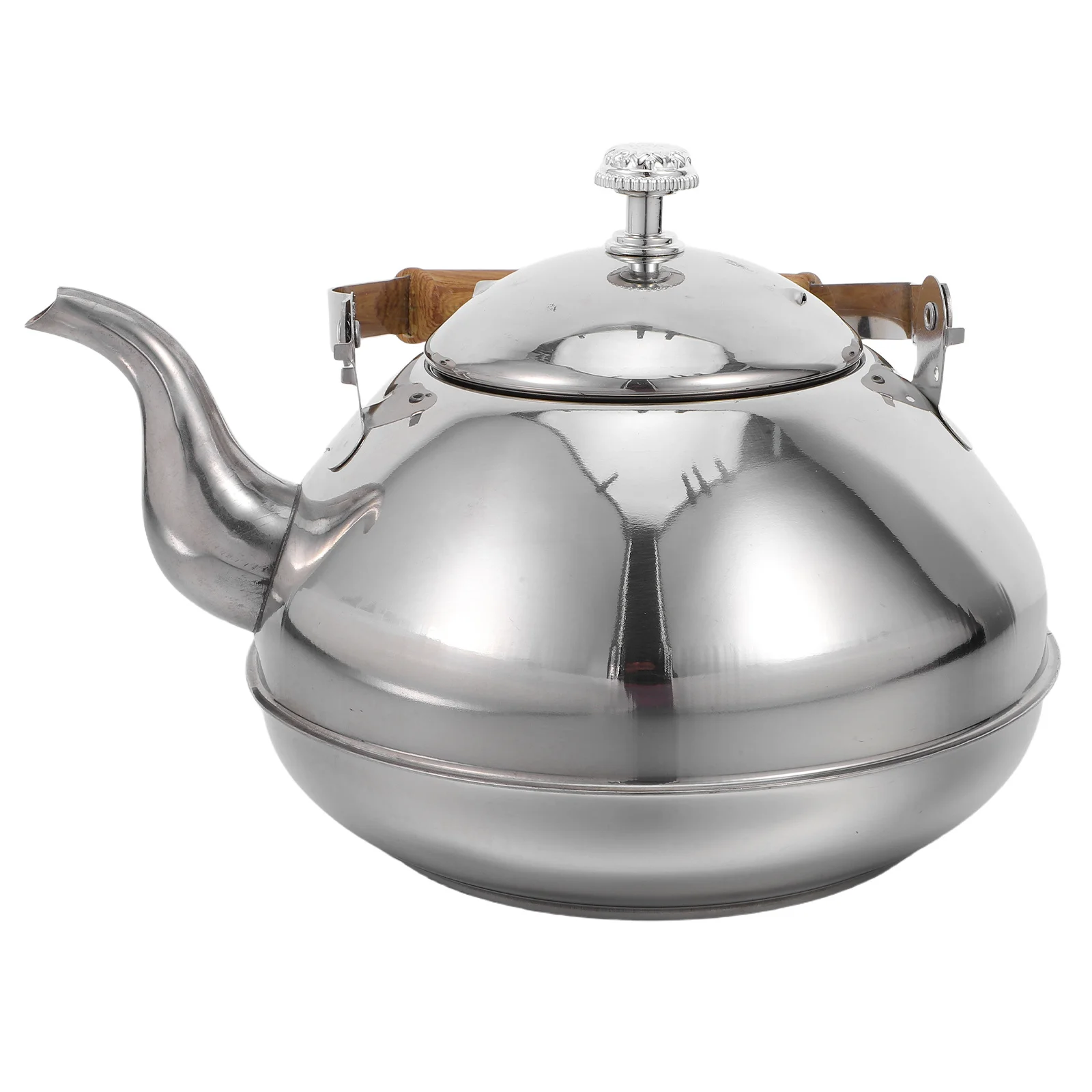 

2L Stainless Steel Tea Kettle Rustproof Camping Teapot For Gas Induction Stove Portable Outdoor Water Boiler With Filter