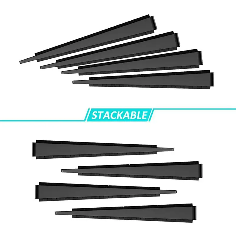 Plastic Shims For Leveling - 72 Piece Jar, Strong And Durable Table Wedges, DIY Levelers For Furniture, Table, Chair