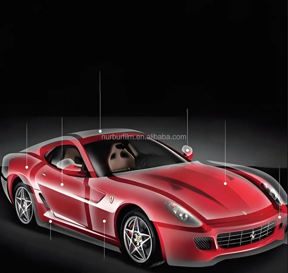 Nurburfilm OEM/ODM TPU High Extensibility Transparent Anti Scratch Protective Film for Car