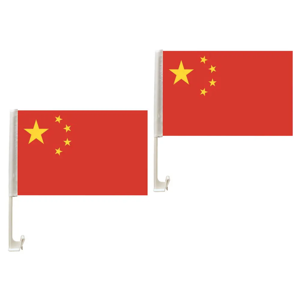 

2Sets Plastic Car Flagpole Clip-on Mount Lightweight Portable for Car Window Truck Flag Frame Weather Resistant Flag Bracket