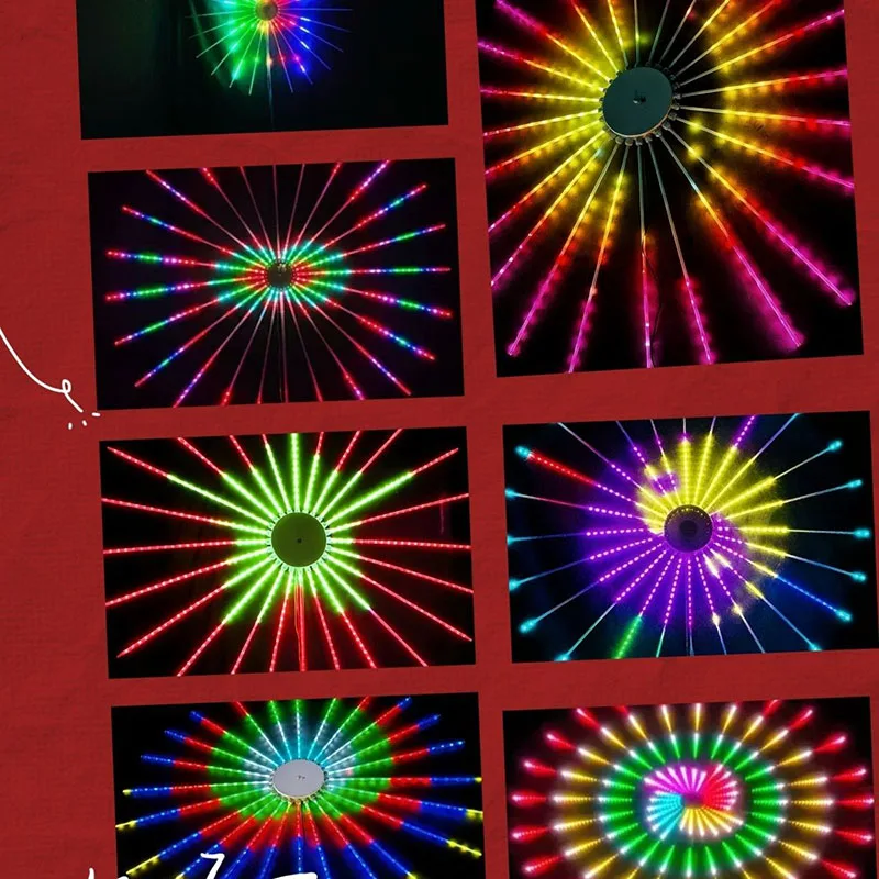 Firework Lights, PC Programmable Outdoor Firework Lights, 2026 New Waterproof Electronic Lamp for Park Courtyard