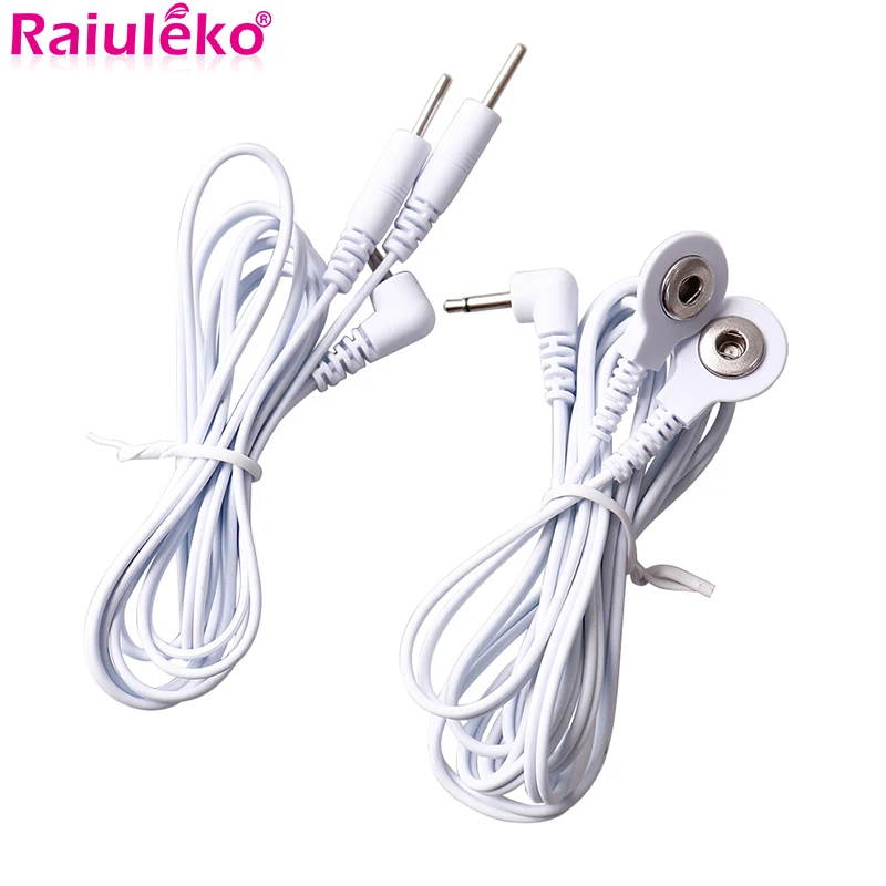 Electrode Lead Wires Cables Standard Connection Massage for TENS Unit Lead Wires Cables Therapy Electrode Gloves