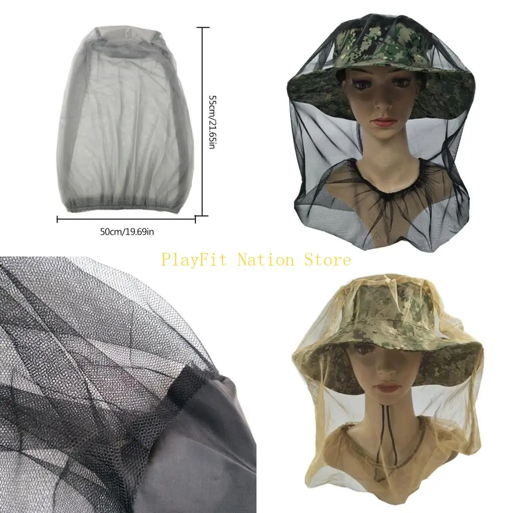 

242F сетка для головы насекомых, мелкоячеистая сетка от насекомых, сетка для головы, шляпа, сетка для защиты от насекомых, чехол