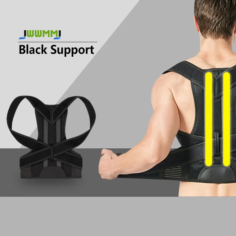 

Корректор осанки для женщин и мужчин, регулируемый бандаж для спины, дышащий выпрямитель для поддержки спины