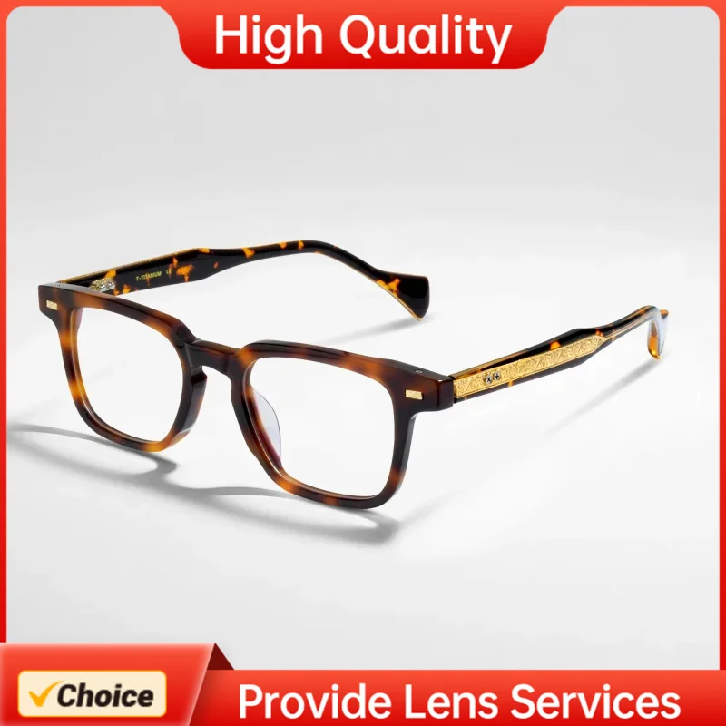 

Korean Style High Myopia Thick Acetate Black Glasses Frame OTW6001 for Lady Women Anti Blue Light Small Eyeglasses RX Lenses