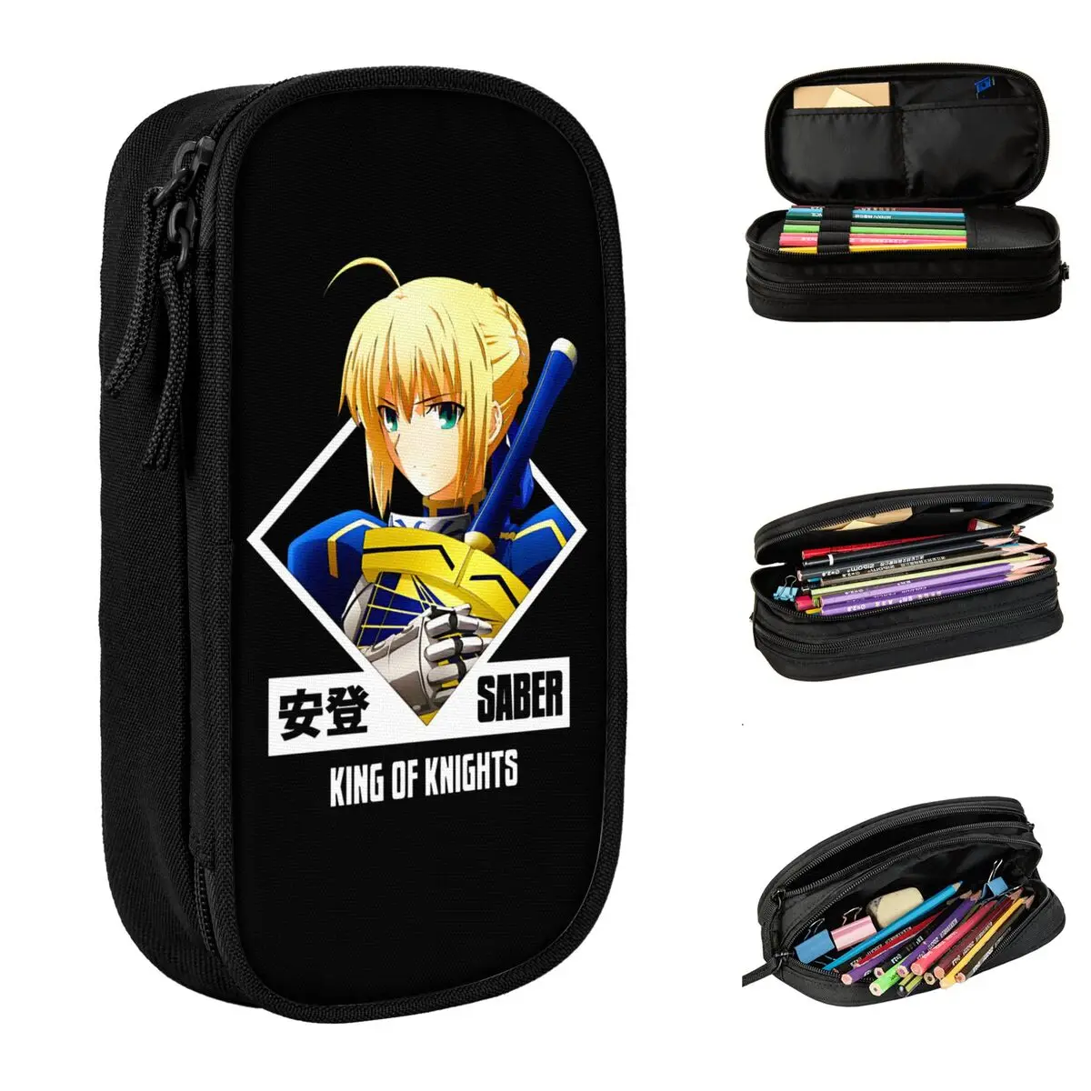 مصير البقاء ليلة صابر ملك المشايا مصير مقلمة حقيبة القلم طالب سعة كبيرة الطلاب الهدايا المدرسية pencelcases