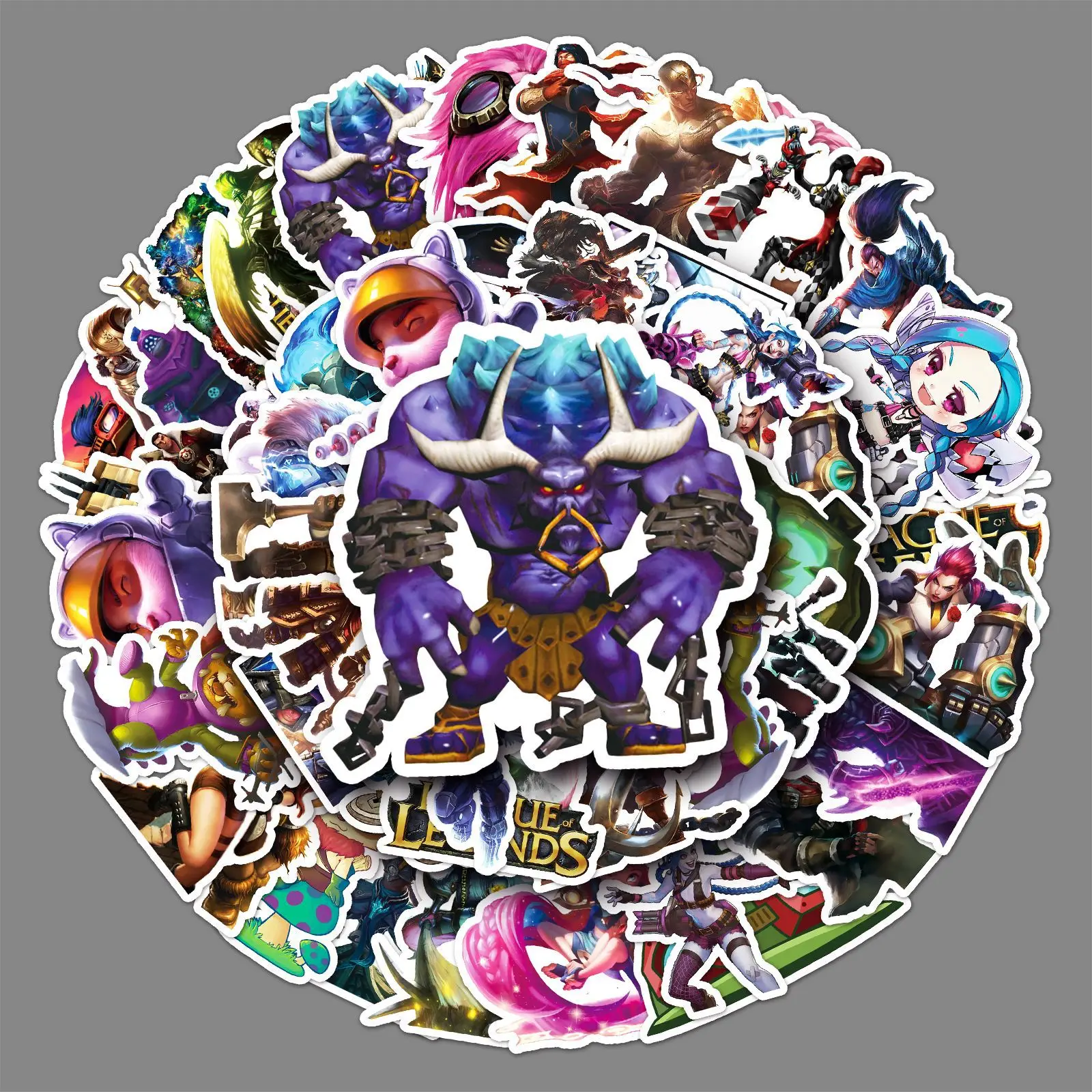 50Pcs League of Legends Series Graffiti Stickers Suitable for Laptop Helmets Desktop Decoration DIY Stickers Toys Wholesale