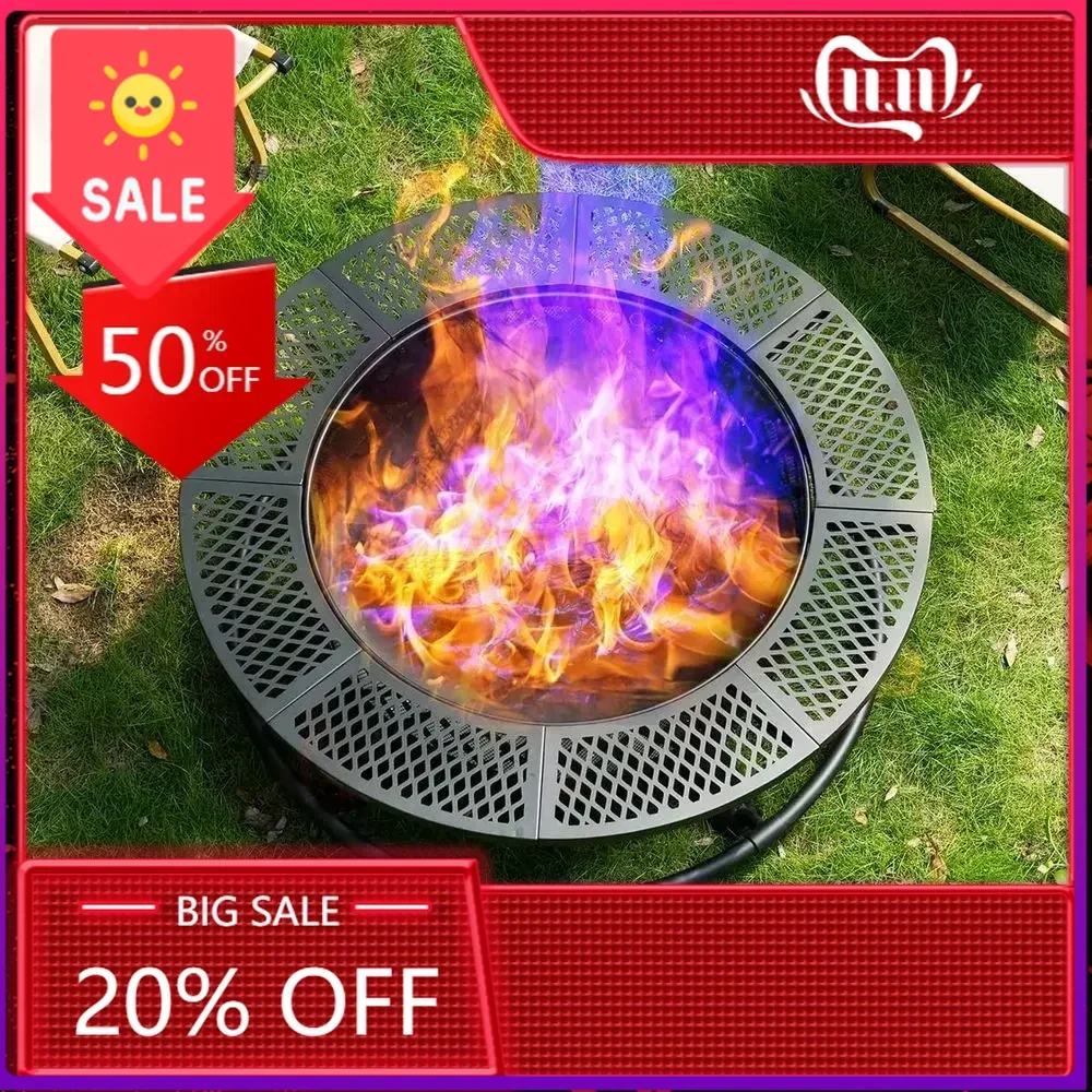 

Бестселлер: Круглая металлическая чаша для костра 36 дюймов с решеткой, для сжигания дров, с крышкой и кочергой, 3-в-1: уличный камин для патио и барбекю (черный)