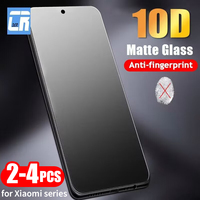 2-4Pcs No fingerprint Matte Frosted Glass For Xiaomi Poco X6 Pro X5 X4 X3 GT Screen Protector Redmi Note 13 13R 13C A3X Turbo 3