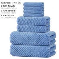 8-Piece Premium Towel Set, 2 Bath Towels + 2 Hand Towels + 4 Face Towels, Soft and Comfortable, Highly Absorbent, Machine Washable