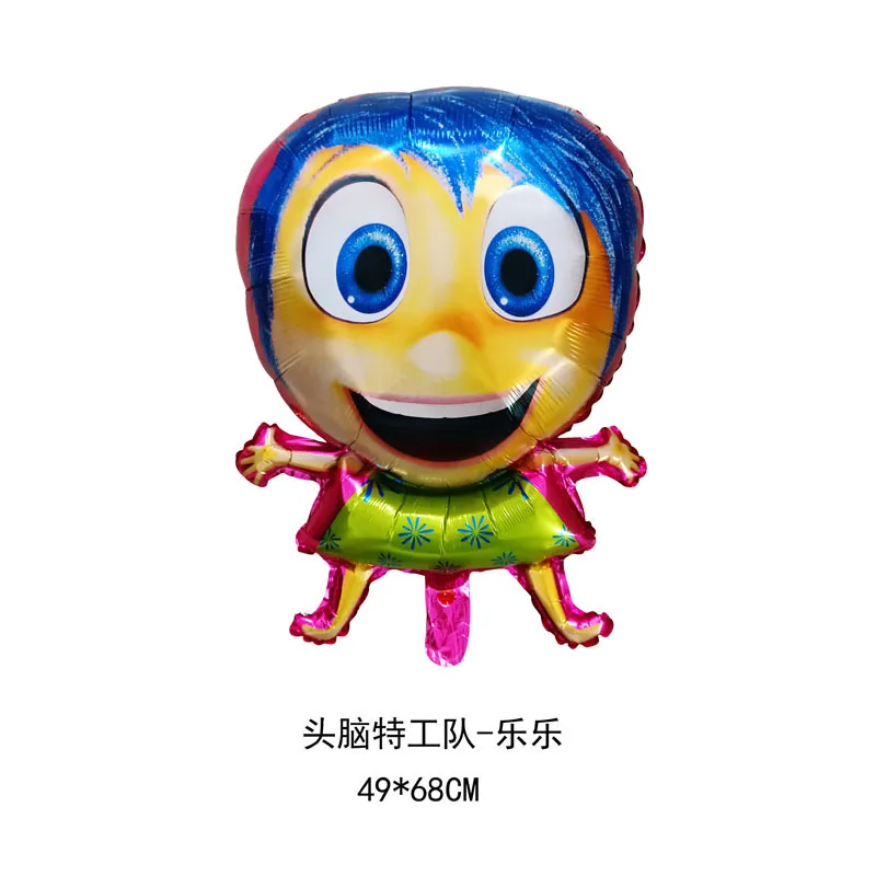 Disney Inside Out 2 Balloons Cartoon Character Design Joy Sadness Birthday Decoration Festive Party Supplies Ballons Accessories