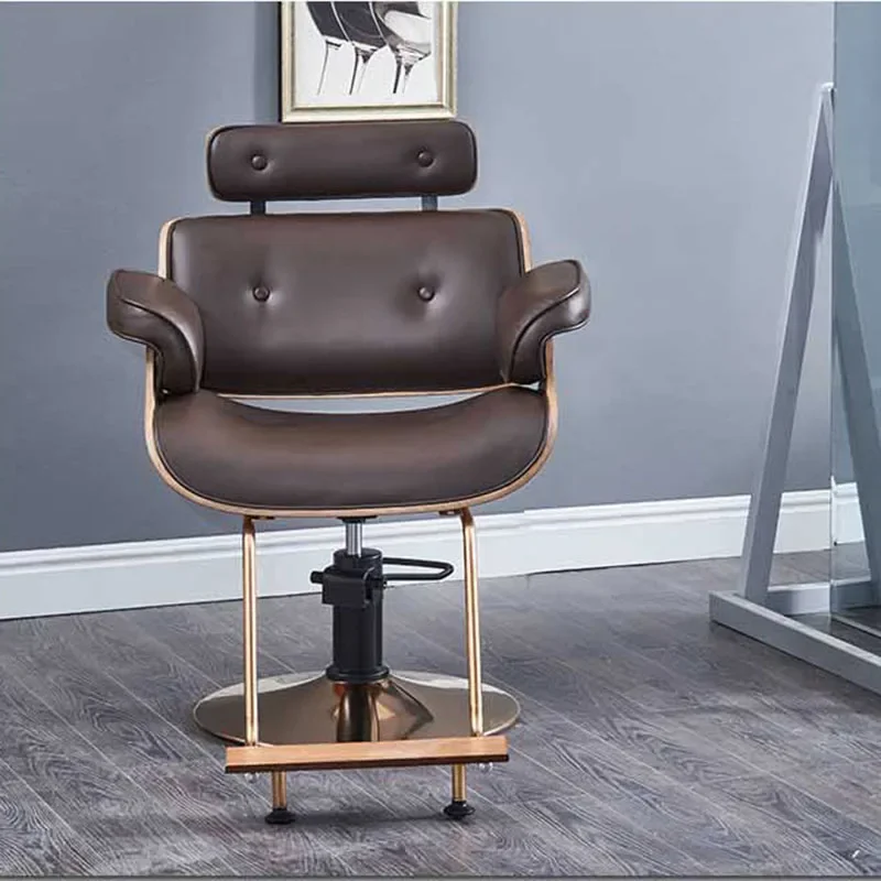 Dressing High-end Barber Chair Folding Adjustable Barbershop Barber Chair Recliner Cutting Silla Giratoria Salon Furniture