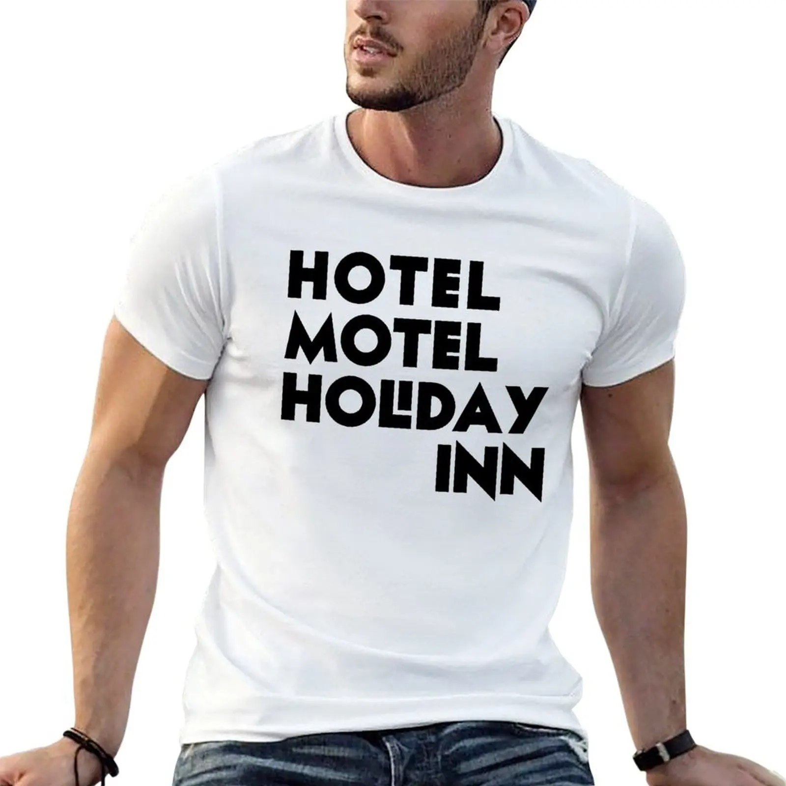 Hotel Motel Holiday Inn T-Shirt fashion shirts vintage anime shirt men clothes