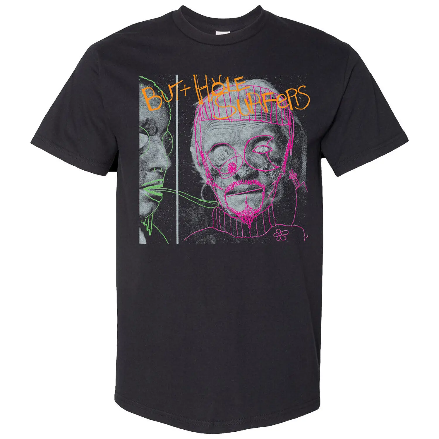 Men's Butthole Surfers Psychic Powerless Black T shirt Small