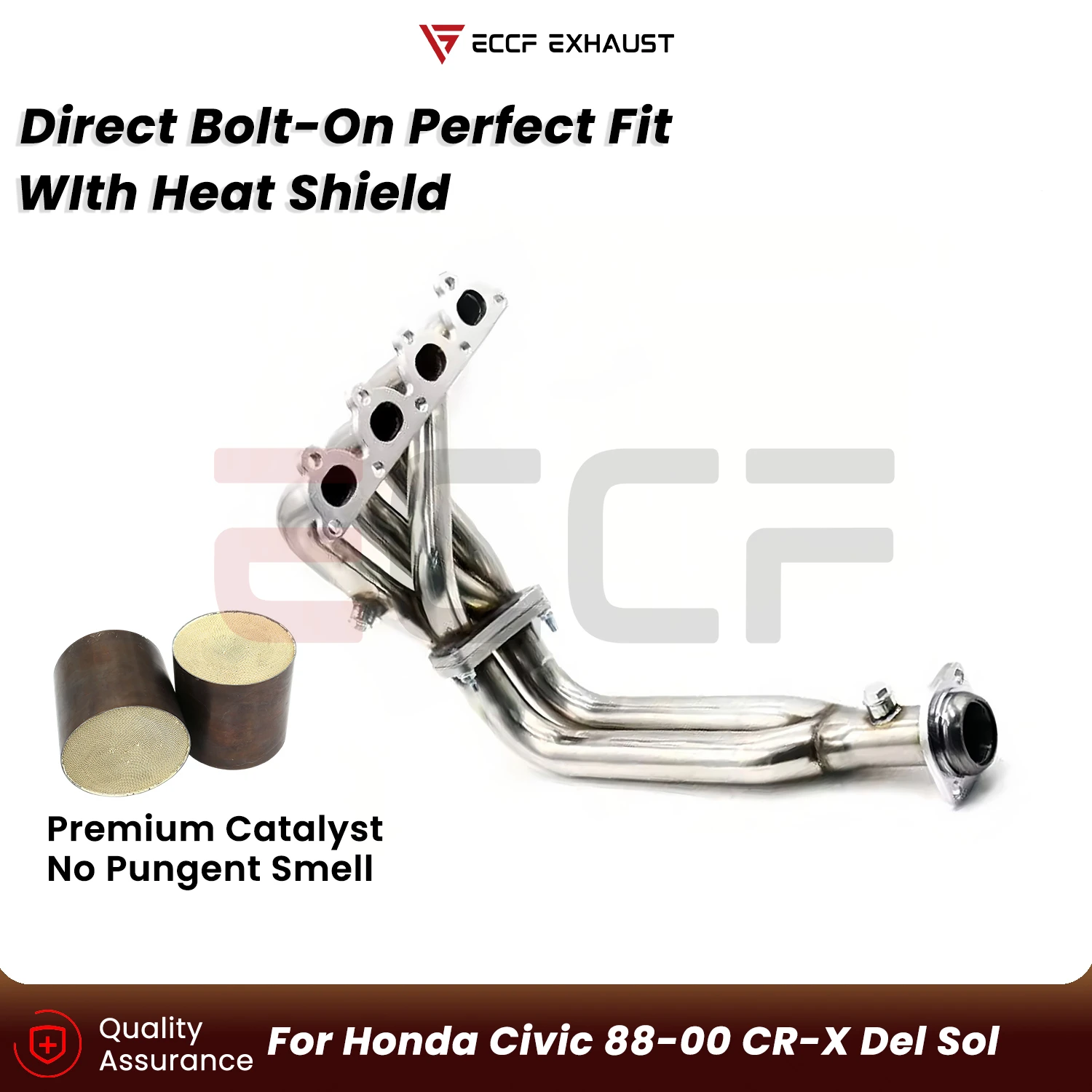 

Sporty Headers For Honda Civic 88-00 CR-X Del Sol Plug and Play Aggressive Exhaust Sound Performance Upgrade