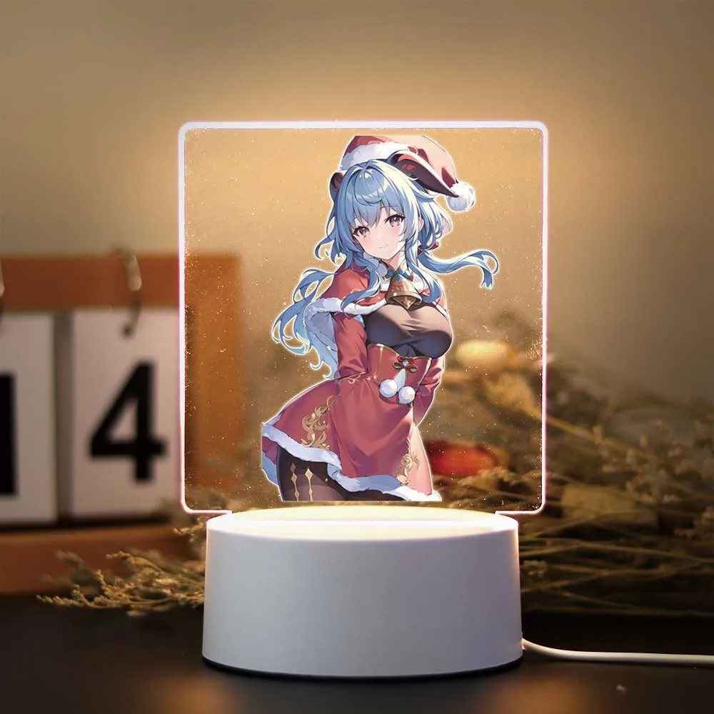 genshin Nilou 3D Visual Acrylic Lamp for Game Room Decor the Boys Girls Birthday Gift