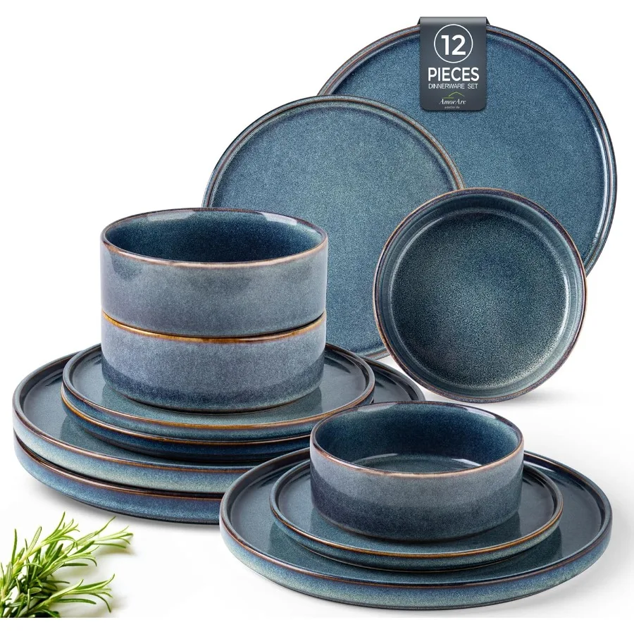 

Наборы керамической посуды. Наборы каменных тарелок и мисок ручной работы с реактивной глазурью. Устойчивые к сколам посудомоечные машины и трещинам.